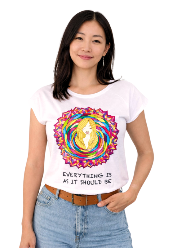 Everything Is As It Should Be – Women’s Yoga Mandala T-Shirt