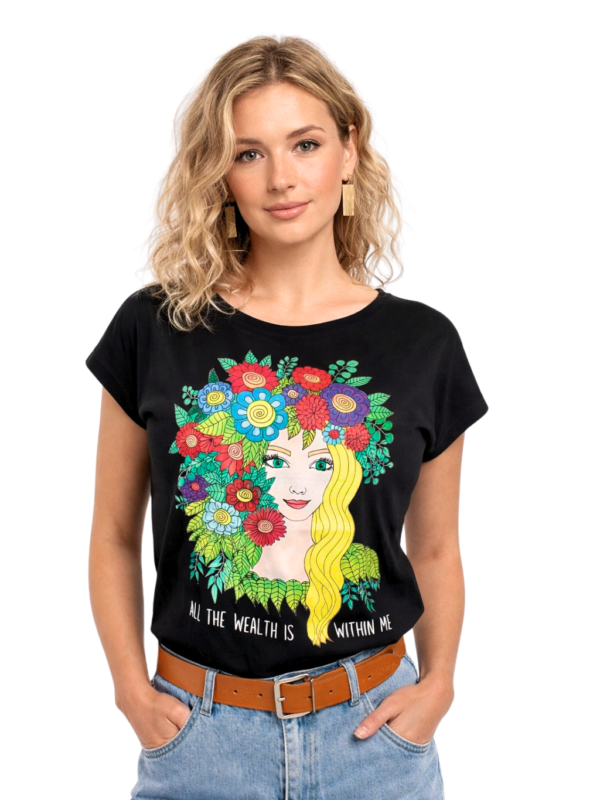 All the Wealth Is Within Me – Women’s Graphic T-Shirt