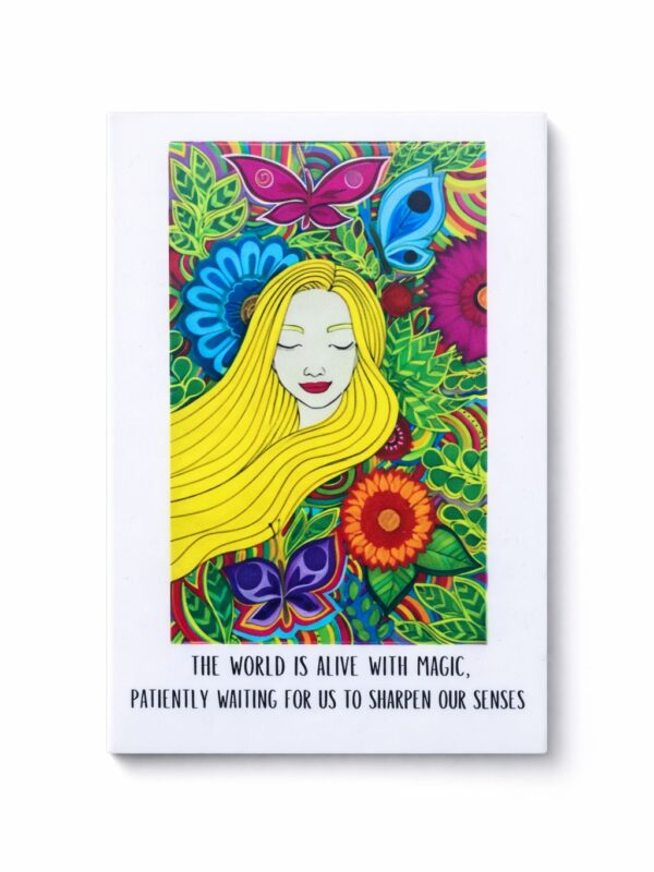 Straw Girl Magnet – Mindfulness & Awareness Gift